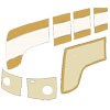 Door covers, Cranks, Clips
