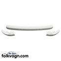 Front 3-Piece Bumper, VW Bus, 1967–1972, White, 67-72 (BBT)