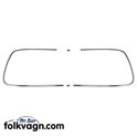 Rear Window Moulding Set, VW KG, 08/66–