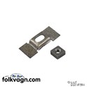 Square Cage Nut, VW Sunroof Frame, M5x8 (BBT Silver Weld)