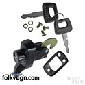 Engine Lid Lock with Keys, VW Beetle/Bus, Black, 66-71