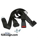 Lap Belt Black Universal Extra Long with E-mark