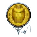 Front Foglight, Chrome Yellow Glass, With Bulb