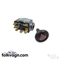 Hazard Switch M14 Dash Nut, VW, OEM 211 953 235A, 67-79