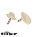 Ivory Bakelite Wiper/Light Switch Knobs, Pair