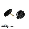 Wiper/Light Switch Knob Pair, Black Bakelite, VW