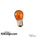 Indicator Light Bulb, VW, BA15s, 12V 21W, Orange