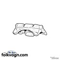 Seat Rail Guide, VW Beetle 08/80–, Mexico, 80