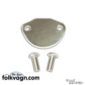 Fuel Pump Block Off, VW Type 1, Stainless Steel