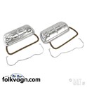Chrome Valve Covers, Pair for VW 12/13/15/1600cc Engines
