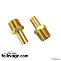 Brass Barbed Hose Fitting, VW, 1/2
