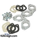 Carburettor Adapter Pair, VW Solex 356/912