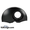 Fan shroud, Volkswagen, black, without ducts