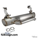 Exhaust with preheater, Volkswagen, stainless steel