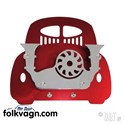 Business card holder, Volkswagen Type 1, Red