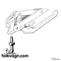 Top Latch Hook, VW Beetle & KG, OEM 151 8, 67-68