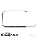 Window scraper, Volkswagen Type 3, left, chrome