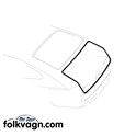 Rear deck seal, Volkswagen Type 3 Fastback