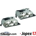 Chrome Cylinder Head Tins, VW, Pair (JOPEX)