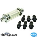 Fuel Filter Glass/Chrome, VW (EMPI)