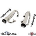 Exhaust System Rear with Insert, VW Bugpack
