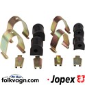 Clamp and Grommet Set, VW, Anti-Roll Bar, 98 (JOPEX)