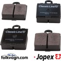 Brake Pad Set Front 15.0mm, VW (JOPEX)