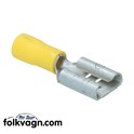 Cable Connector Yellow, Flat 9.4x1.2mm, VW