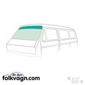 Windshield, VW Bus, 05/79–07/92, Green Sunshade