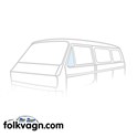 Vent Wing Window Closed, VW Bus Left 05/79–07/92