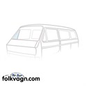 Vent Wing Window Closed, VW Bus, Right, 05/79–07/92