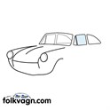 Door window, Volkswagen Type-3, Left, Clear