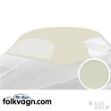Convertible outer hood, VW Karmann Ghia 1959-67, white vinyl