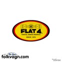 Sticker Flat-4, Volkswagen, 3 pcs